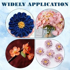720 Pcs Stamens for Flower Making, 55-60 mm/2.2-2.4 inches, dark yellow