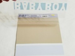 NEW Lot 8 MME Lay-over Layouts Baby Boy 8 x 8 Color Blue Brown Scrapbooking -F