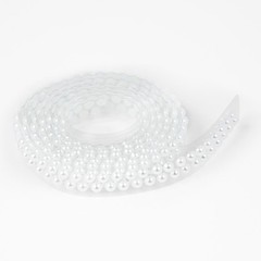 Jolee’s White Pearl Rhinestone Sticker Roll 1 Yard 4 MM Just Over 1/8″ Diameter