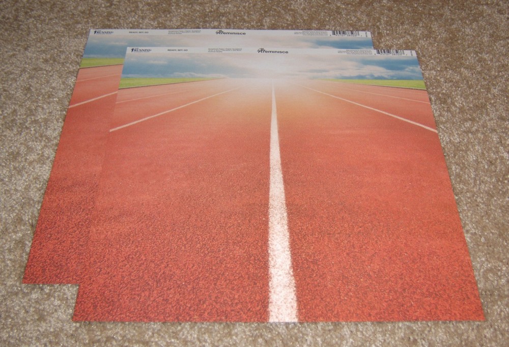Reminisce Design 12×12 Double Sided Paper (2) ~ Running …..Ready, Set, Go….