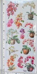 Violette Stickers Orchids Plant Flowers Crafts Planner Supply Scrapbook