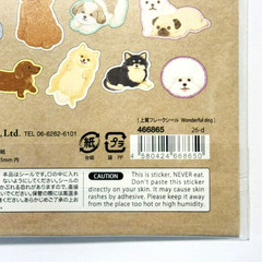 Dog Flake Stickers Poodle Chihuahua Pomeranian Japan Cute
