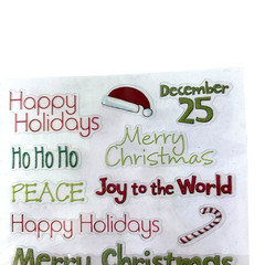 NEW Hobby Lobby Christmas Stickers Holiday Festive Phrases Images Scrapbook