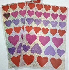 American Greetings Valentines Sticker Lot Hearts Cupid Love Crafts Scrapbooking