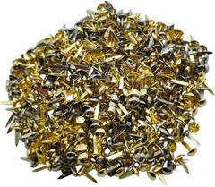 500PCS Mini Paper Brads, Paper Fasteners Metal Brads with Box, Mini round Head 4
