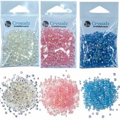 Buttons Galore Crystalz Iridescent Flat Back Gems for DIY Crafts – BABY COLORS