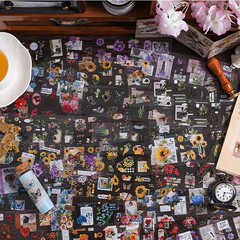 556 Pcs/48 Sheets Stickers for Scrapbooking,Scrapbook Flower Stickers for Scrapb