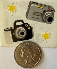 CAMERAS Stickers(4pc) Mrs.Grossmen’s•Flash•Say Cheese•Stars•Picture•Card Making•