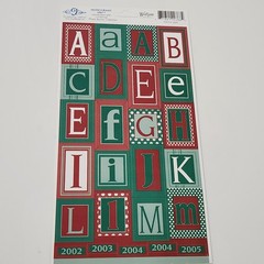 NEW Lot CHRISTMAS HOLIDAY Scrapbooking Borders Words Cardstock Stickers Alphabet