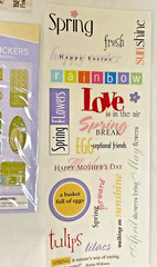 6 CRAFTING Scrapbook Sticker Sets PHRASE CAFE-Ms ELIZABETHS-SPRING SAYINGS 2004