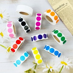 1000 PCS 3/4″ Orange Dot Stickers Round Circle Colored Coding Labels Garage Y…