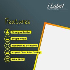 500 Sheets Full Sheet Label Sticker Paper for Laser & Inkjet Printers – 8.5×11