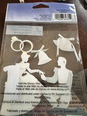 Cinderella Prince Charming Engagement Disney 3D Stickers *New un opened vintage