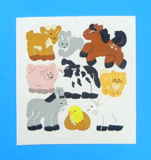 On The Farm Animals Sandylion Sticker Mod Sheet 2″x 2″