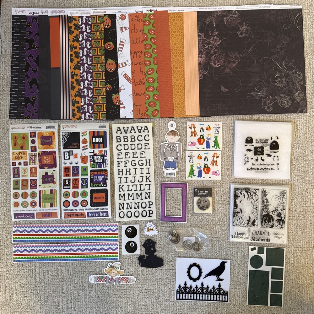 HALLOWEEN Themed Embellishments Kit