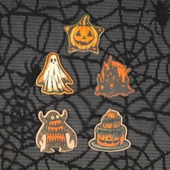 Halloween Stickers in a Vintage Sepia Horror Occult Style – Set of 10 Stickers