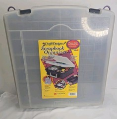 Scrapbook Organizer & Accessories (Stickers, Scissors, Magazine)