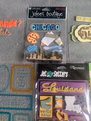 Travel-Themed Scrapbook Stickers & Embellishments Lot