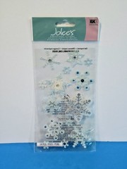 FREE SHIP! 2012 Vtg. Jolee’s CHRISTMAS SNOWFLAKES Scrapbook Sticker Crafts