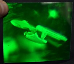 VTG Polaroid 3-D 90’s Holograms Prototypes STAR TREK Enterprise NCC-1701 3×3.5″