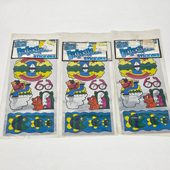 VINTAGE 1983 GORDY SILVER GLOW REFLECTION STICKERS NEW SEALED MIRROR RAINBOW DOG