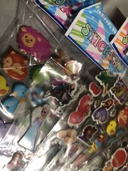 4 Random Different Sheets 3D Puffy Stickers Children Kids Gift Reward USA Seller