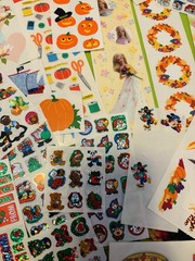 Huge Vintage Sticker Lot Sandylion Mrs Grossmans 90s Disney Vintage Lisa frank