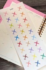 Day-off,Vacation,Travel, Holiday,Handmake Erin Condren Planner Sticker