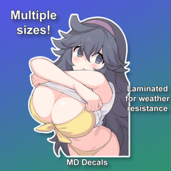 Hex Maniac sticker, anime girl laminated glossy vinyl waterproof Pokemon