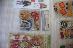 Sticker lot American girl, school stuff, sports, travel, family 3-d collection