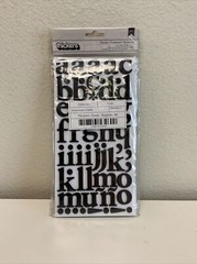 Thickers Foam Alphabet Stickers – Regards, Black (3pk)