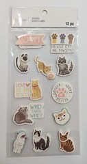 Rescue Cat Pet Adoption Themed Scrapbooking Stickers by Recollections