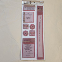 NEW Lot 4 Kolette Layered Sentiments 3D Seasons Boys Kids Little One Tags -C