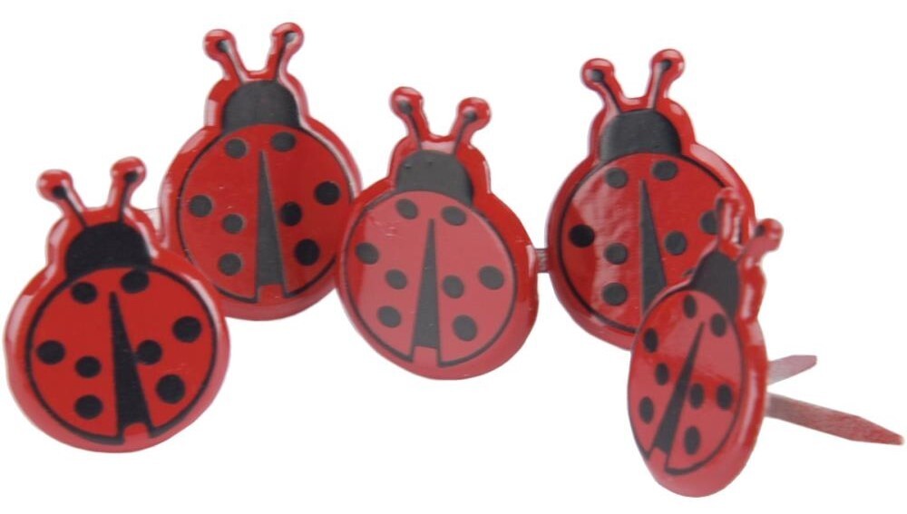 Lady Bugs, Decorative Scrapbook Brads – Eyelet Outlet #655