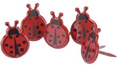 Lady Bugs, Decorative Scrapbook Brads – Eyelet Outlet #655