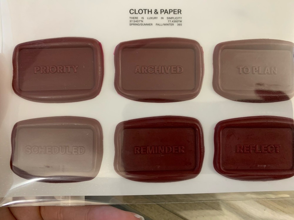 Cloth & Paper Wax Seal Stickers from March sub box