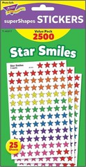 T-46917 Star Smiles superShapes Stickers Value Pack 2500/Pack