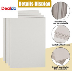 100 Pack Chipboard Sheets, 8.5 X 11 Inch 22PT Heavy Duty Chipboard Sheets for Bo