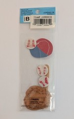 Jolee’s Baseball Glove Bat Hat & Balls Scrapbooking Stickers Mini Pack