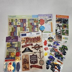 School Educational Planner Sticker Lot Alphabet Reward Pirate Truck Animals