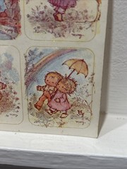 Rare Vintage Mary Hamilton Adorable Children Sticker Sheet 9 Stickers