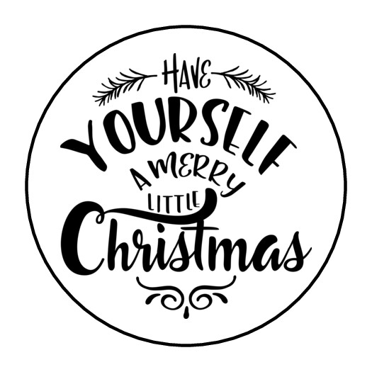 30 1.5″ HAVE MERRY CHRISTMAS THANK YOU ORDER ENVELOPE SEALS LABELS STICKERS