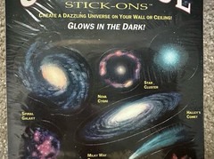 Vintage 1990’s Glow In The Dark Universe Galaxy Comet Stickers New 9.5” X 6”