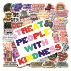 Stickers Motivational Quote Skateboard Vinyl Laptop Luggage Decal Flask Fun 50pc