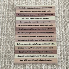 Christian Bible Verse Stickers, Inspirational Faith Religious Quote Set 4 Sheets
