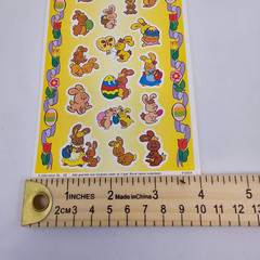 Vtg Introduct IJsselstein Stickers Easter Bunny Ostern Hase Tiere Aufkleber Y2K