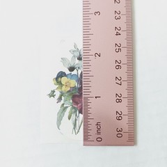 Set of 16 Brier Rose Victorian Flower Stickers – Oval And Circle