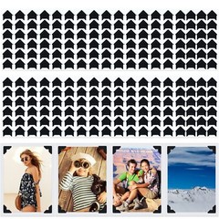 Pajean 720 Pieces Photo Corners Self Adhesive Black Photo Corners for Scrapbo…