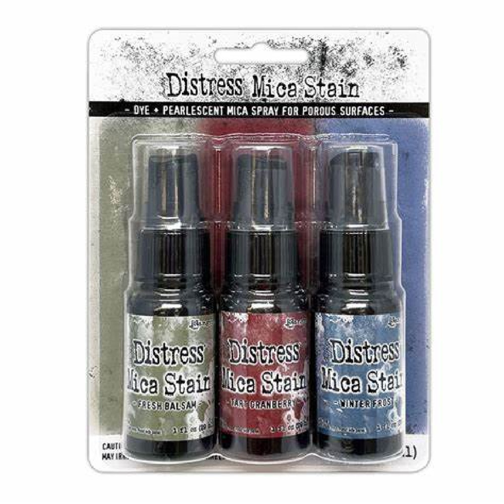 RANGER DISTRESS MICA STAIN -3 COLORS , FRESH BALSAM, TART CRANBERRY, WINTERFROST