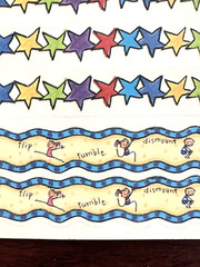 Gymnastics Stickers + Borders: Me & My Big Ideas•Large Sheets•Vintage•Scrapbook